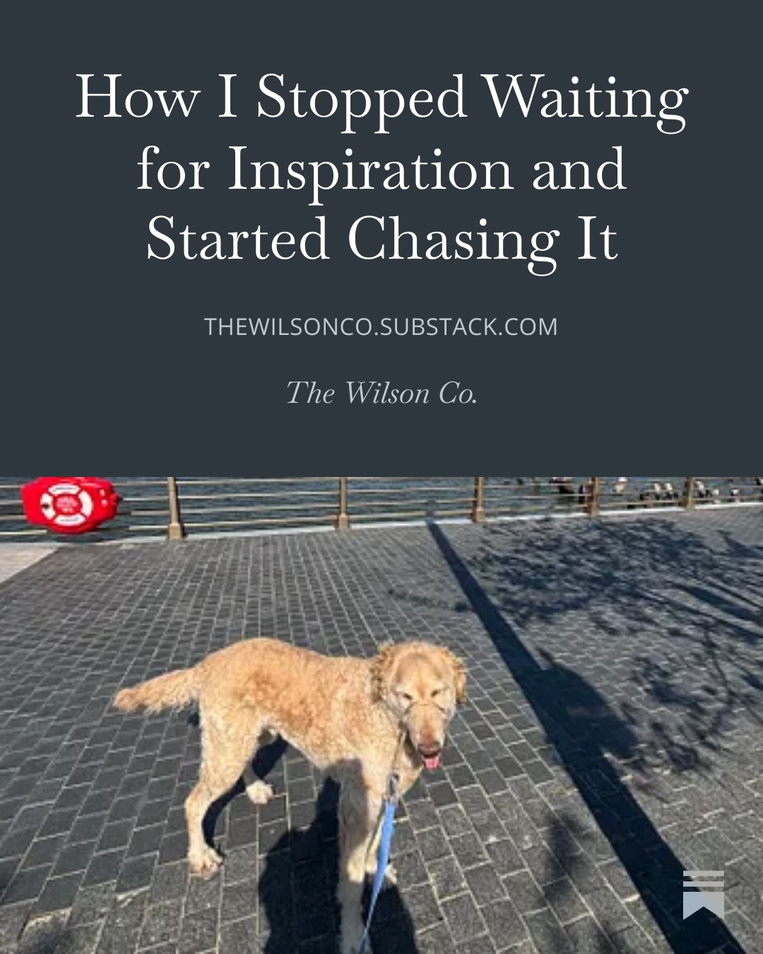 How I Stopped Waiting for Inspiration and Started Chasing It